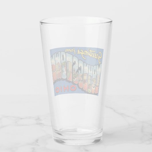 YOUNGSTOWN OHIO PINT GLASS GLAS (Achterkant)
