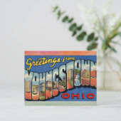 Youngstown Ohio Vintage Travel Briefkaart (Staand voorkant)