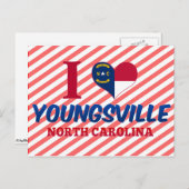 Youngsville, North Carolina Briefkaart (Voorkant / Achterkant)