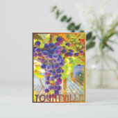 Yountville California Grape Cluster Briefkaart (Staand voorkant)