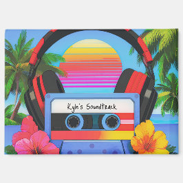 Your 90's Tropical Aesthetic Soundtrack Magnet