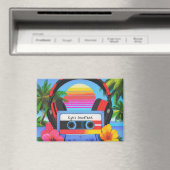 Your 90's Tropical Aesthetic Soundtrack Magnet (Insitu (Vaatwasser))