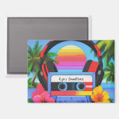 Your 90's Tropical Aesthetic Soundtrack Magnet (Voorkant / Achterkant)