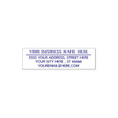 Your Address Name Email Business Stamp Example Zelfinktende Stempel (Design)