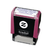 Your Address Name Email Business Stamp Example Zelfinktende Stempel (Product)