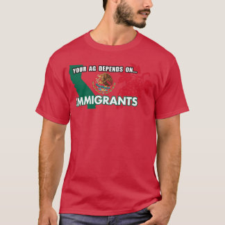 Your Agriculture Depends On Immigrants California T-shirt