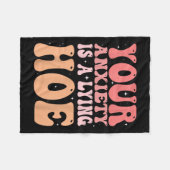 Your Anxiety Is A Lying Cute Ss Cute Ss Quote Moti Fleece Deken (Voorkant (Horizontaal))
