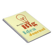 Your big idea moderne light bulb ecru notitieboek (Rechterzijde)