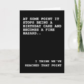 Your Birthday Cake is a Fire Hazard Kaart (Voorkant)