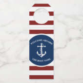 Your Boat Name Anchor Flessenhanger (Voorkant)