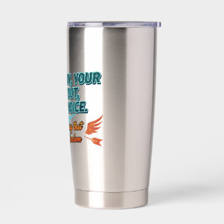 Your Body Your Workout Your Choice Geïsoleerde Drinkbeker
