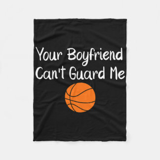 Your Boyfriend Can't Guard Me Sketll Sports Fleece Deken