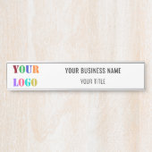Your Branded Company Logo Name Door Sign Example Deurbordje (Voorkant)