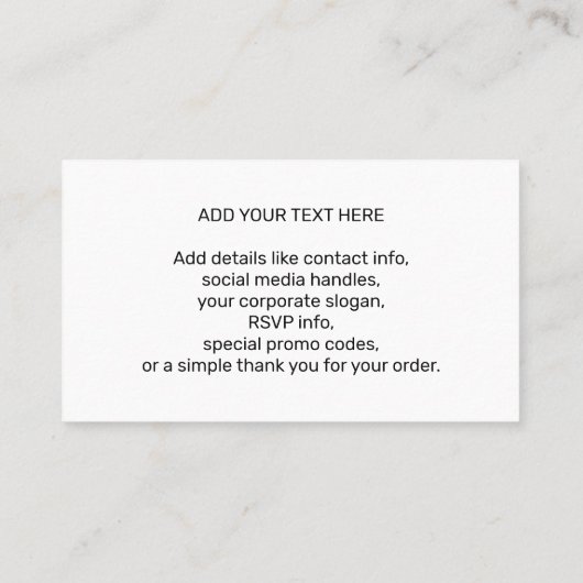 Your Business Company Team Logo & QR Code & Text Visitekaartje (Achterkant)