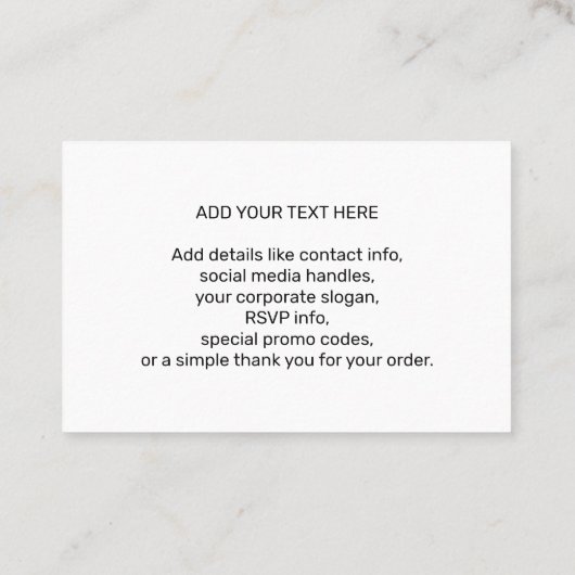 Your Business Company Team Logo & QR Code & Text Visitekaartje (Achterkant)