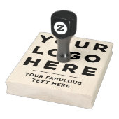 Your Business Logo and Text Custom Rubberstempel (Stempel)