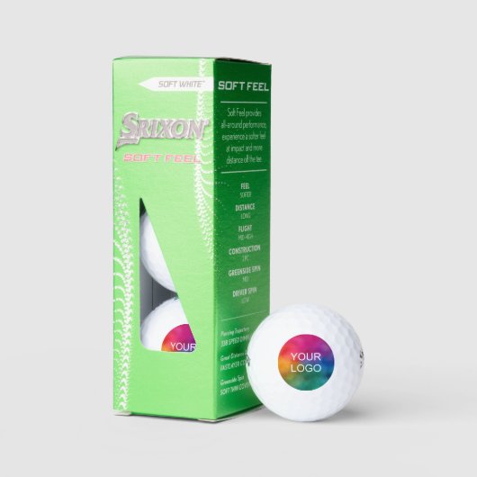 Your Business Logo Here Srixon Soft Feel 13 3 Pack Golfballen (Verpakking)