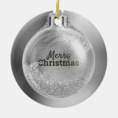 Your Business Logo Into Christmas Ball | Custom Keramisch Ornament (Achterkant)
