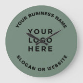 Your Business Logo Simple and Professional Sage Grote Klok (Voorkant)