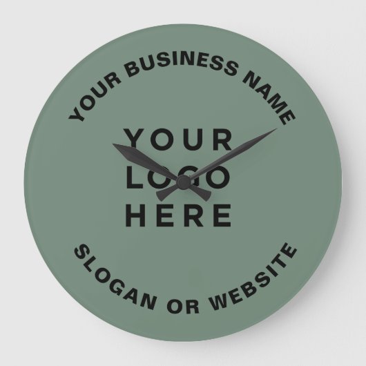 Your Business Logo Simple and Professional Sage Grote Klok (Voorkant)
