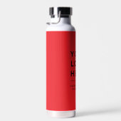Your Business Logo Website Custom Water Bottle Waterfles (Rechts)