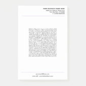 Your Business Post-it® Notes Template with QR Code (Voorkant)