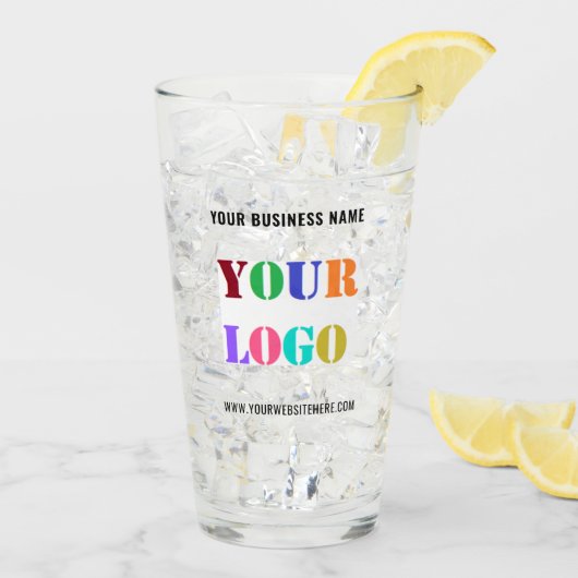 Your Business Promotional Branded Glass Example Glas (Achterkant ijs)