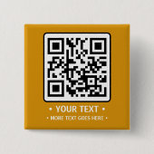 Your Business QR Code Vierkante Button 5,1 Cm (Voorkant)