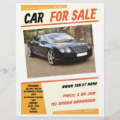 Your car for sale flyer (Voorkant)
