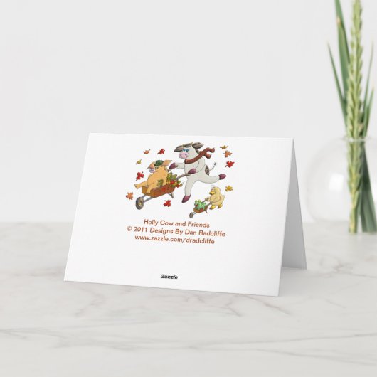 Your Carts Overflow With Abundance. Feestdagen Kaart (Achterkant)