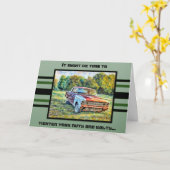 Your Chassis Dragging - Birthday Card Kaart (Gele Bloem)