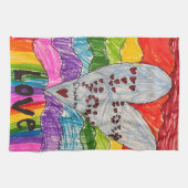 Your Child's Art Custom Printed on a Theedoek (Horizontaal)