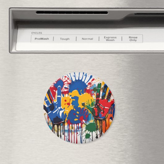 Your Childs Artwork One Of A Kind Personalized Magneet (Insitu (Vaatwasser))