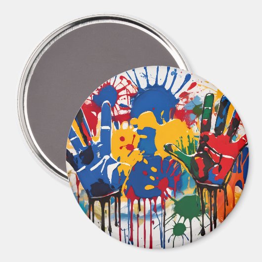 Your Childs Artwork One Of A Kind Personalized Magneet (Voorkant / Achterkant)