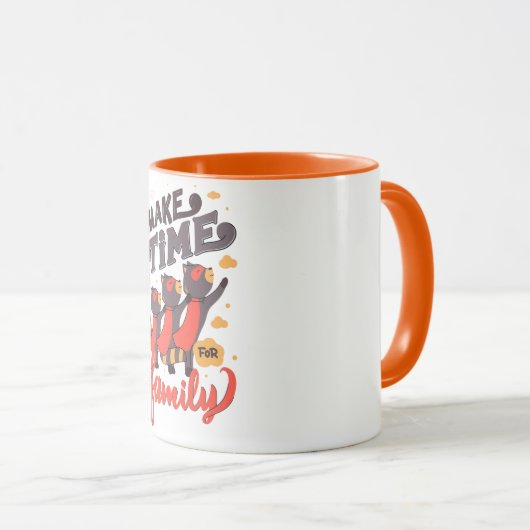 Your coffee with your loved ones – the family mug mok (Voorkant rechts)