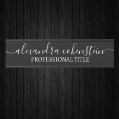 Your Company Office Door Sign Black and White Deurbordje