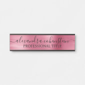 Your Company Office Door Sign Rose Gold Deurbordje (Voorkant)