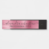 Your Company Office Door Sign Rose Gold Deurbordje (Voorkant)