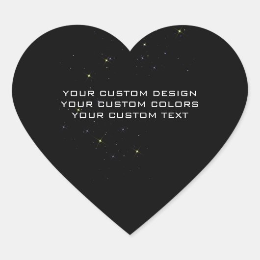 Your Custom Design - Hart Sticker (Voorkant)