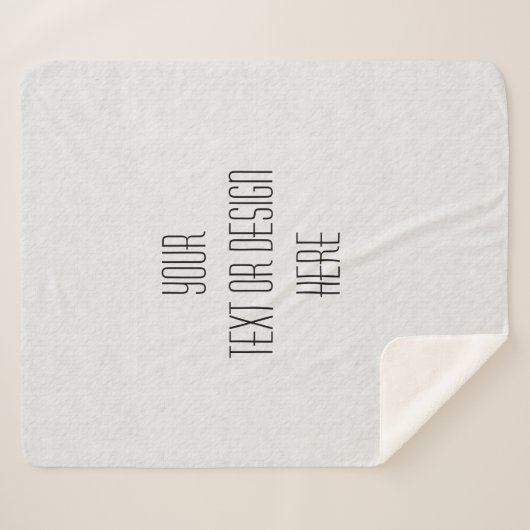Your Custom Design - Sherpa Deken (Voorkant (horizontaal))