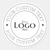 Your Custom Logo Ronde Sticker (Voorkant)
