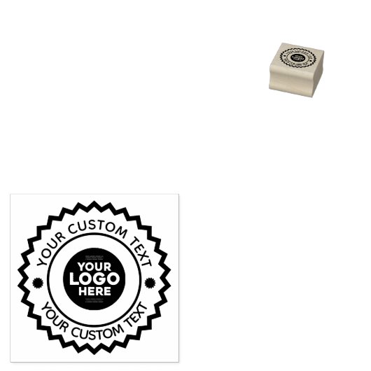 Your Custom Logo Rubber Stamp Rubberstempel (Gestempeld)