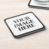 Your Custom Memory - Personalized Photo Placeholde Bier Onderzetter (Linkerzijde)
