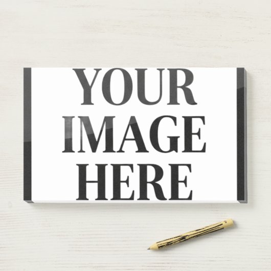 Your Custom Memory - Personalized Photo Placeholde Post-it® Notes (Op bureau)