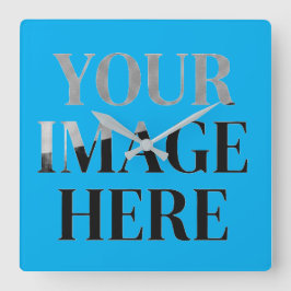 Your Custom Memory - Personalized Photo Placeholde Vierkante Klok
