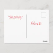 Your custom text 6 photos collage universal briefkaart (Achterkant)