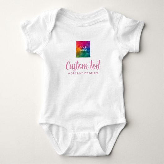 Your Custom Text & Color Upload Image One-Pieces Romper (Voorkant)