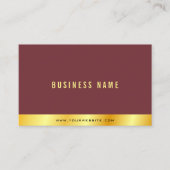 Your Custom Text Elegant Gold Professional Luxe Visitekaartje (Voorkant)