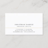 Your Custom Text Elegant Modern Sleek Minimalist Visitekaartje (Voorkant)