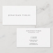 Your Custom Text Modern Elegant Minimalist Visitekaartje (Voorkant / Achterkant)